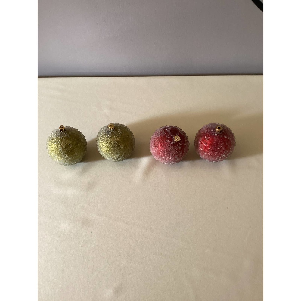 Frosted ornaments